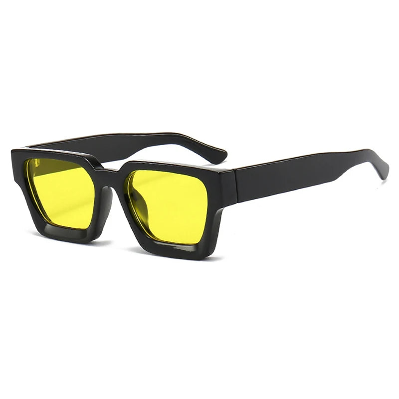 Ins Popular Women Square Sunglasses Retro Men Tinted Shades UV400